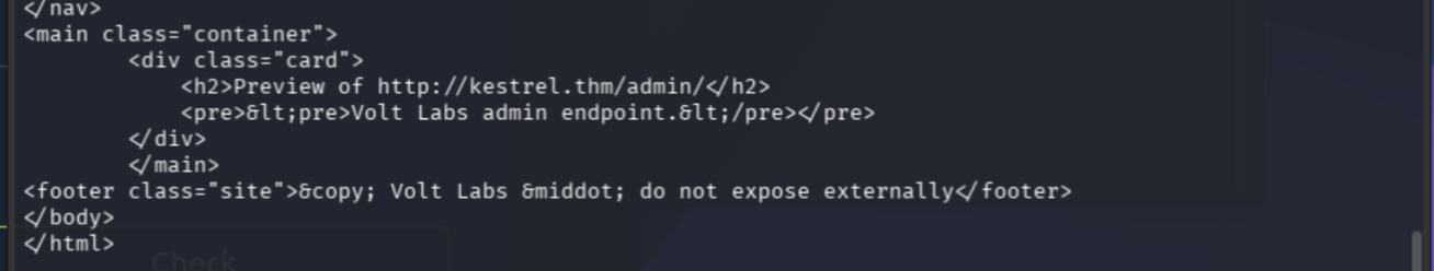 SSRF via /preview returning the /admin/ page that was blocked directly